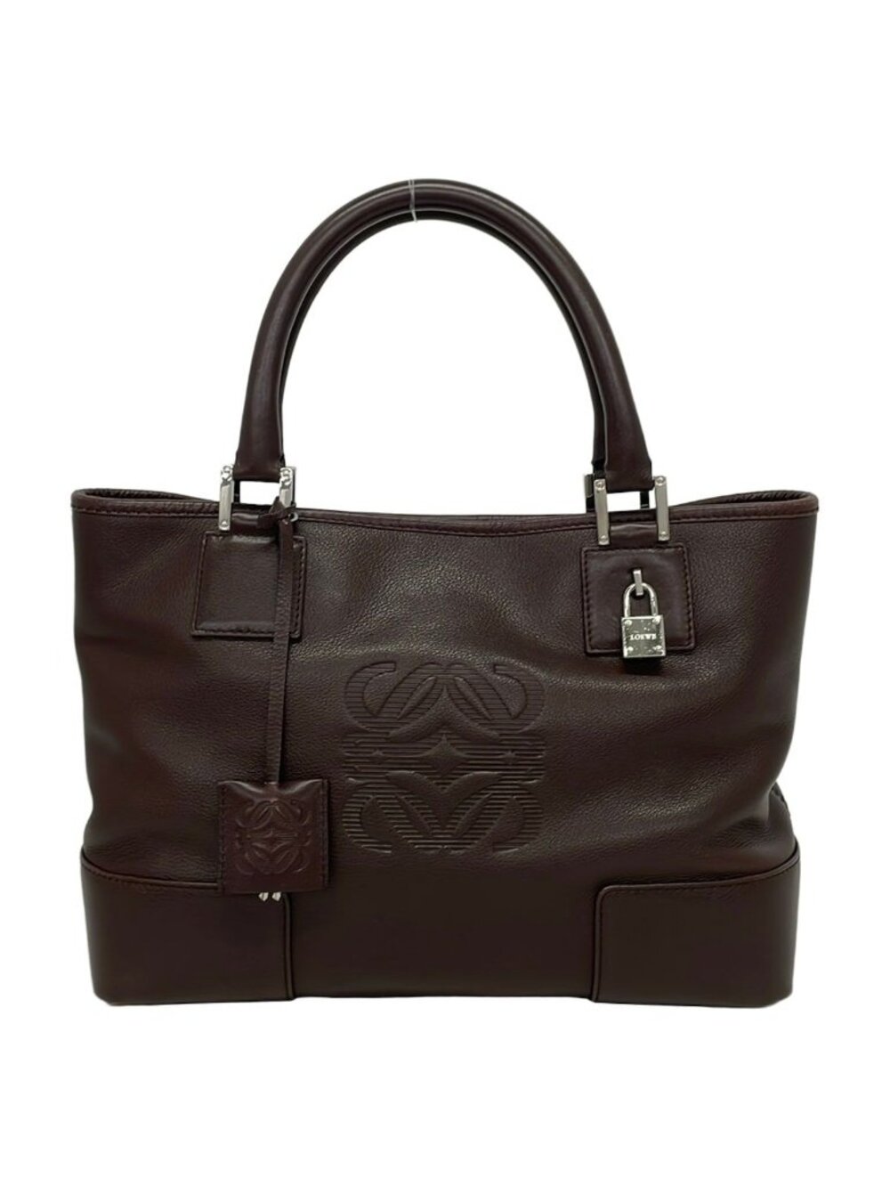 Loewe Handbag Fusta Brown Leather